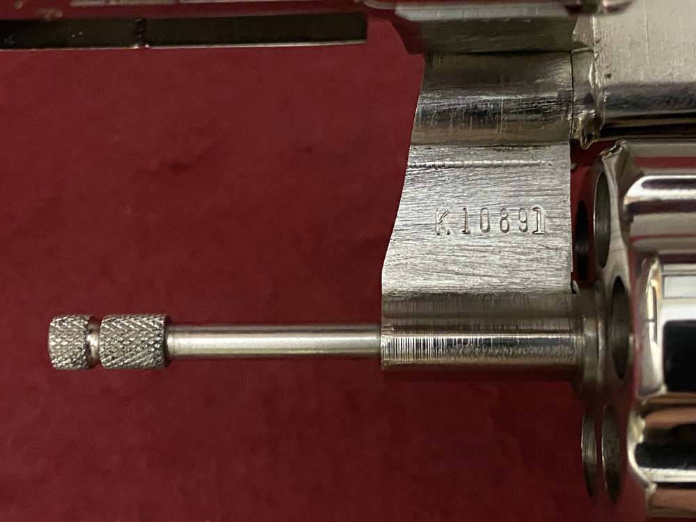 Ultra Rare Bank of Findlay Cased Set Nickel 6" Colt Python and Diamondback -img-174