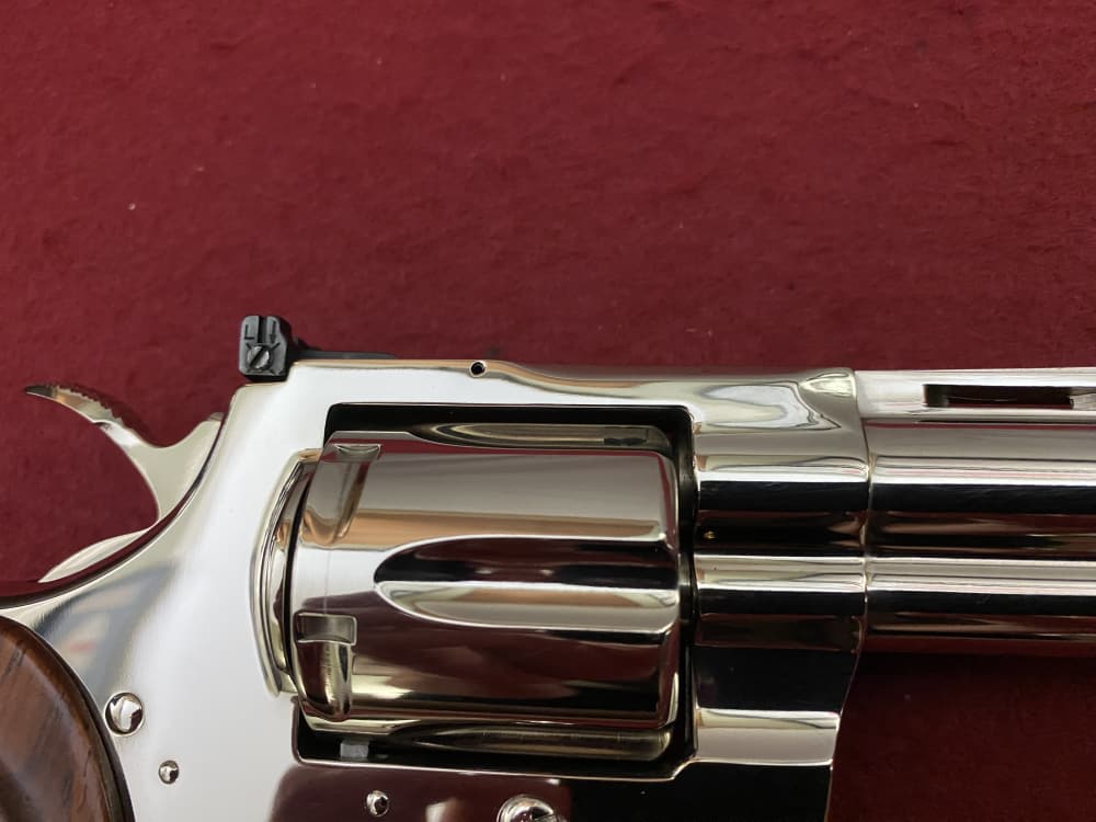 Ultra Rare Bank of Findlay Cased Set Nickel 6" Colt Python and Diamondback -img-108