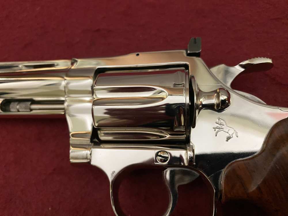Ultra Rare Bank of Findlay Cased Set Nickel 6" Colt Python and Diamondback -img-49