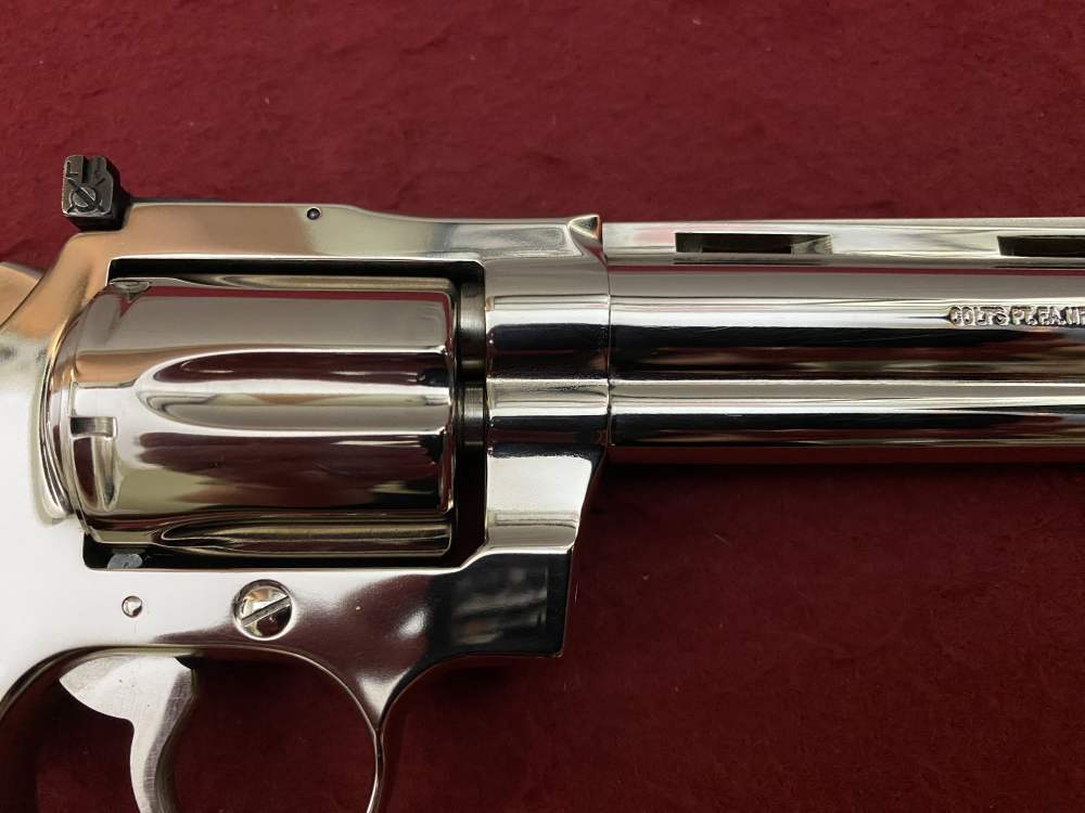 Ultra Rare Bank of Findlay Cased Set Nickel 6" Colt Python and Diamondback -img-21