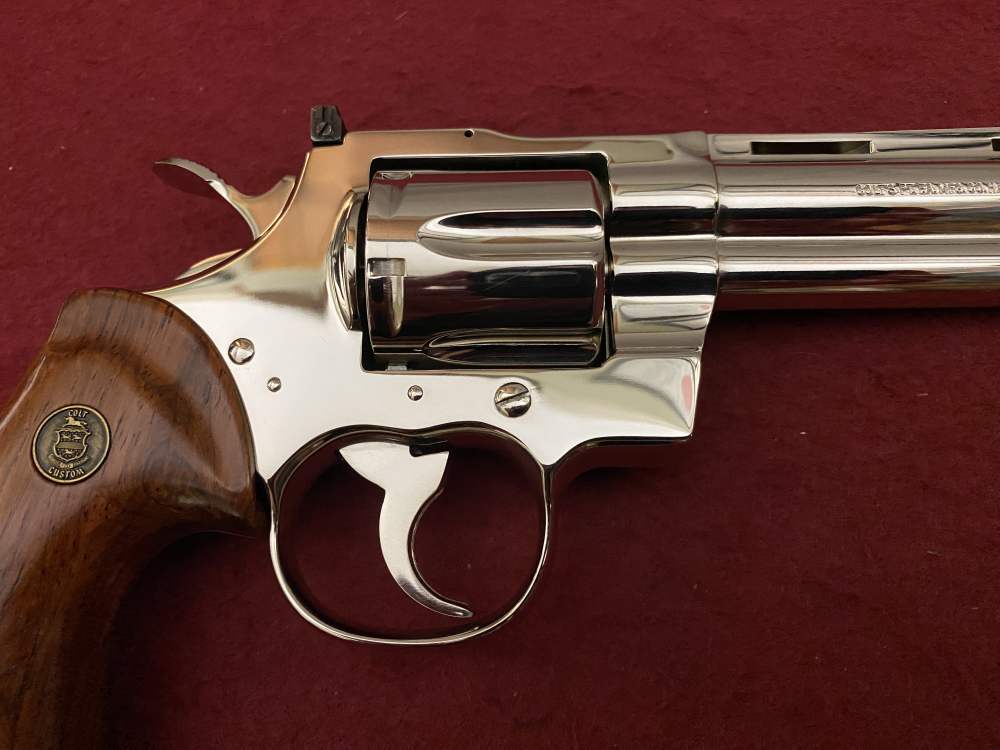 Ultra Rare Bank of Findlay Cased Set Nickel 6" Colt Python and Diamondback -img-103