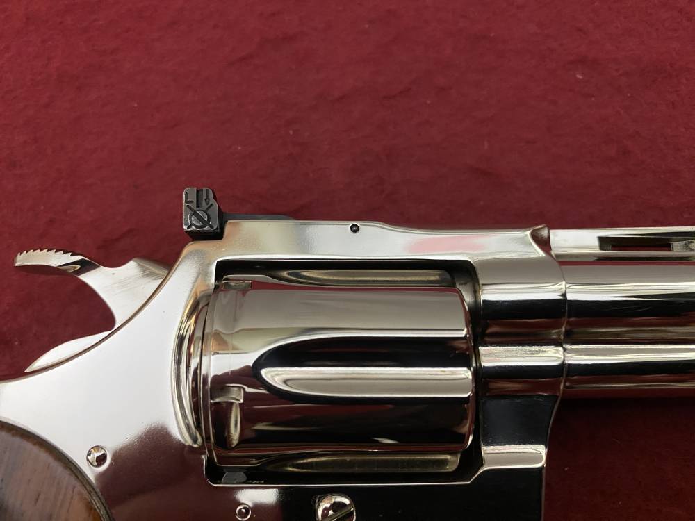 Ultra Rare Bank of Findlay Cased Set Nickel 6" Colt Python and Diamondback -img-17