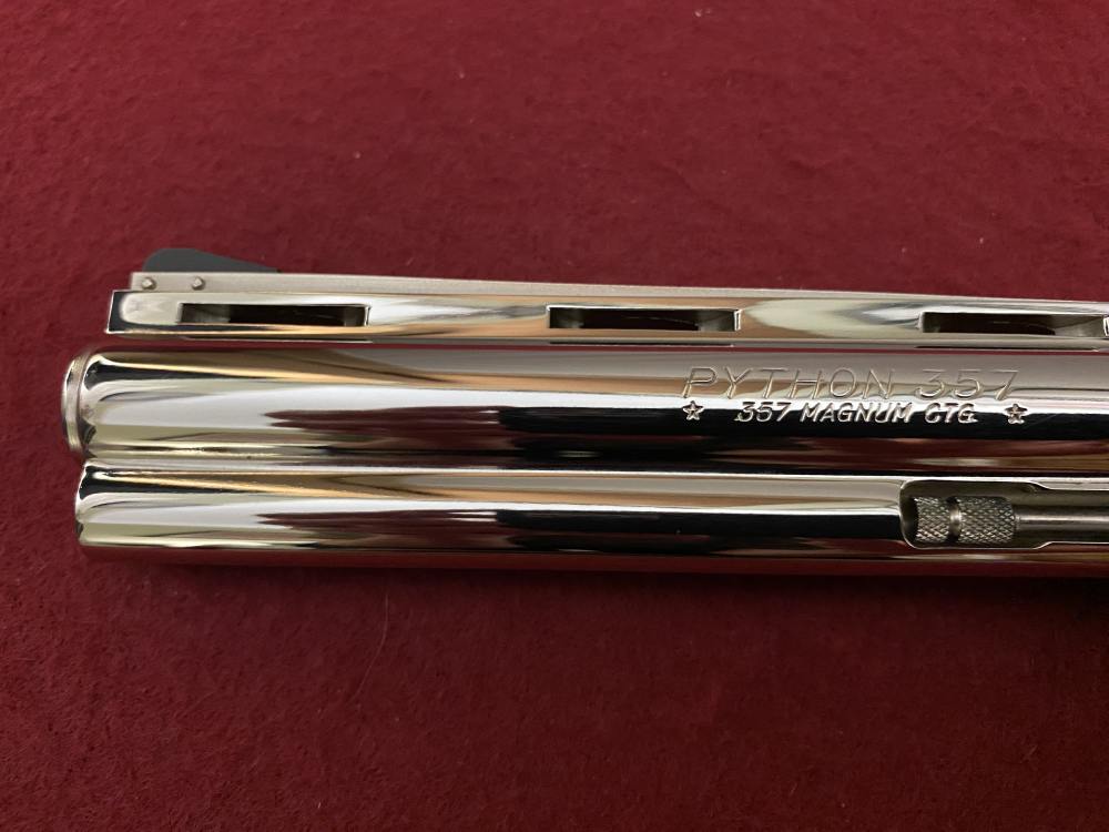 Ultra Rare Bank of Findlay Cased Set Nickel 6" Colt Python and Diamondback -img-144