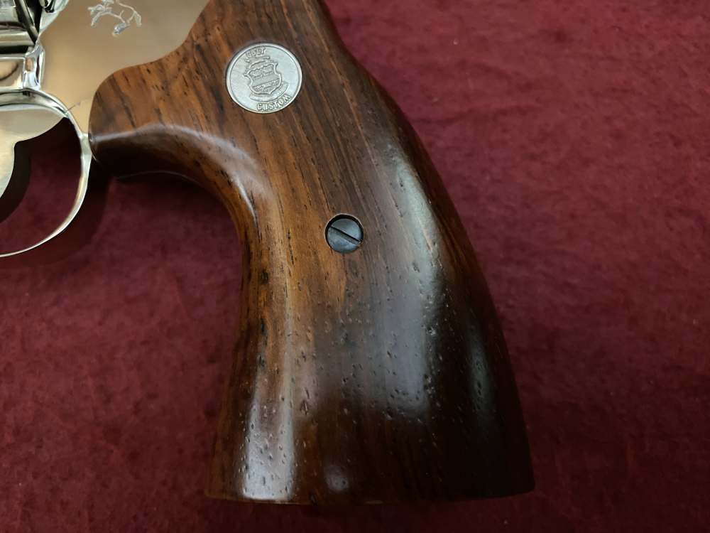 Ultra Rare Bank of Findlay Cased Set Nickel 6" Colt Python and Diamondback -img-39