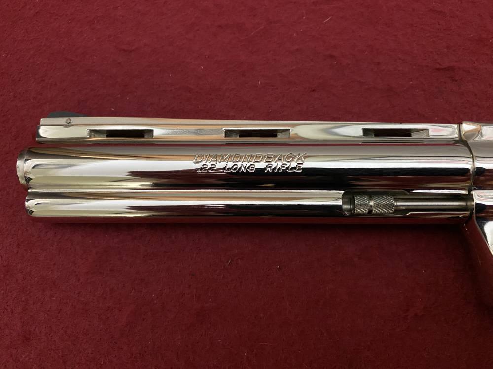 Ultra Rare Bank of Findlay Cased Set Nickel 6" Colt Python and Diamondback -img-54