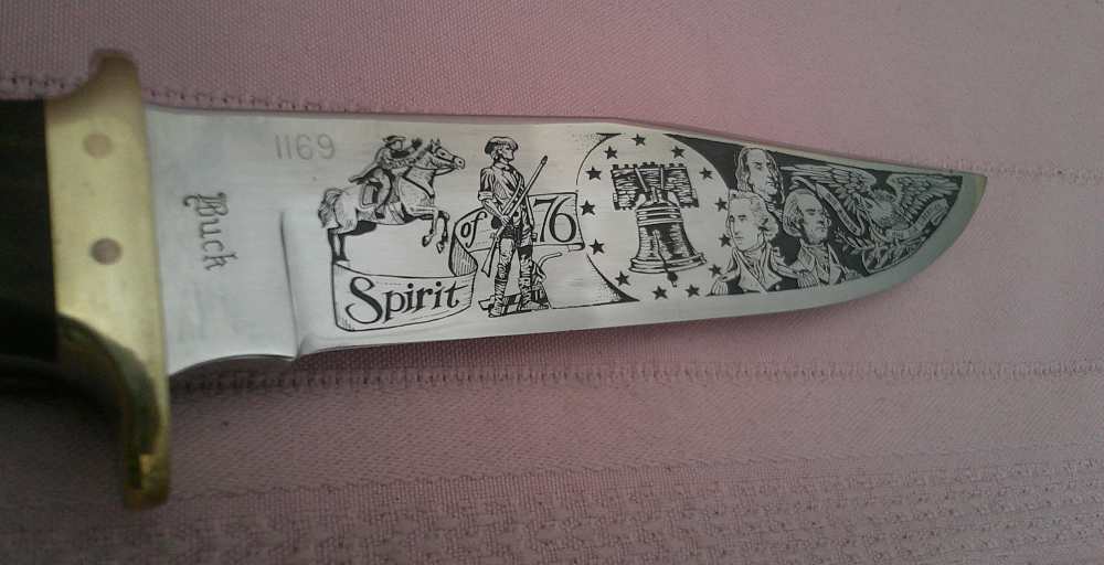 USA 1976 Buck Spirit of ’76 Commemorative Aurum Etched #1169 Complete set!-img-15