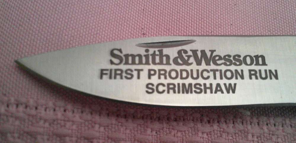 NIB Rare Smith & Wesson Pam Essex 1st Run Model 19 .357 Scrimshaw Knife!-img-12