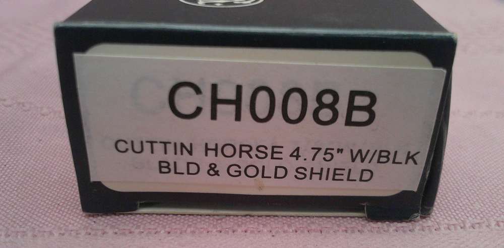 Rare NIB Smith & Wesson CH008B Cuttin' Horse Gold Shield Issue Knife!-img-18