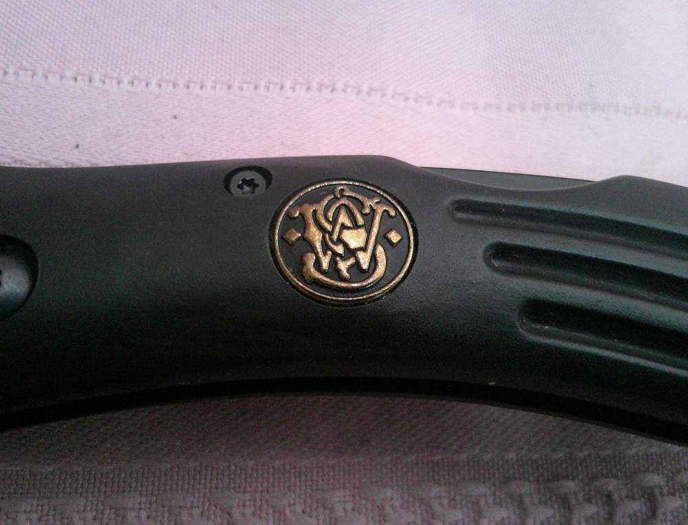 Rare NIB Smith & Wesson CH008B Cuttin' Horse Gold Shield Issue Knife!-img-16