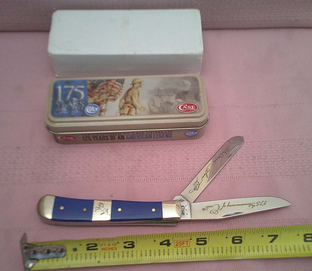 New Case XX Colt CA47474 175th Anniversary Trapper knife USA MFG 2011 Only!-img-3