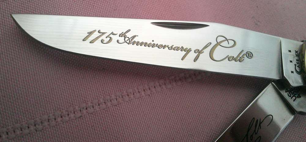 New Case XX Colt CA47474 175th Anniversary Trapper knife USA MFG 2011 Only!-img-13