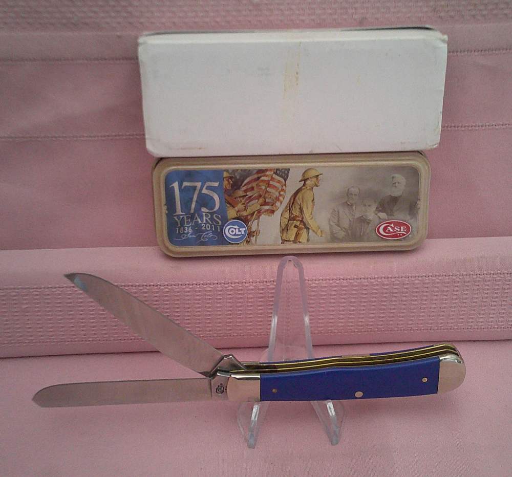 New Case XX Colt CA47474 175th Anniversary Trapper knife USA MFG 2011 Only!-img-9