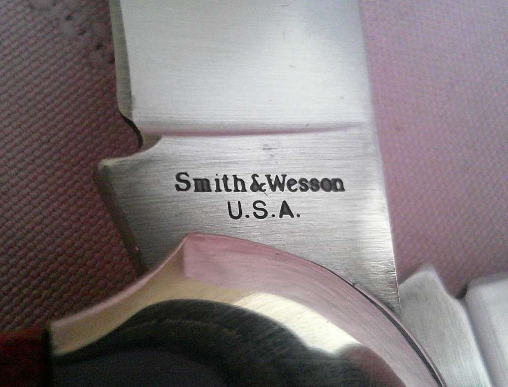 Rare NIB USA MFG Smith & Wesson SW703 Saddlehorn 145th Anniv 1st Run Knife!-img-24