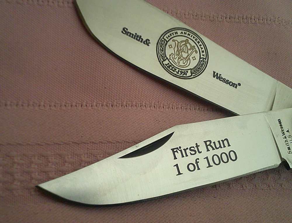Rare NIB USA MFG Smith & Wesson SW703 Saddlehorn 145th Anniv 1st Run Knife!-img-18