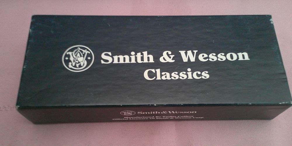Rare NIB USA MFG Smith & Wesson SW703 Saddlehorn 145th Anniv 1st Run Knife!-img-25