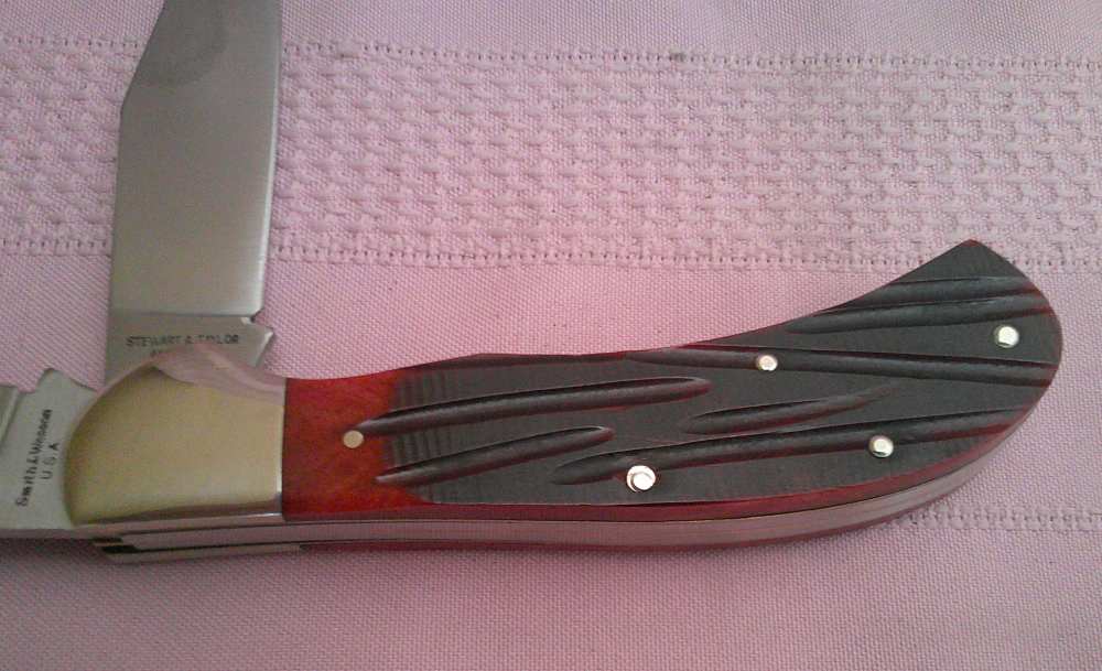 Rare NIB USA MFG Smith & Wesson SW703 Saddlehorn 145th Anniv 1st Run Knife!-img-14