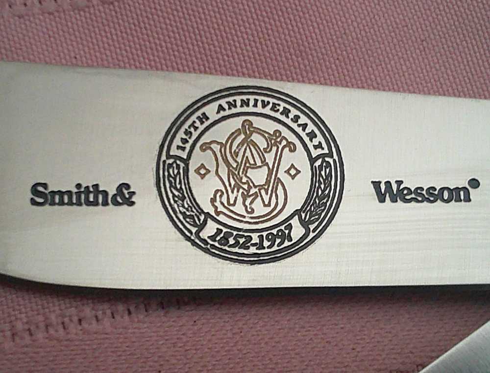 Rare NIB USA MFG Smith & Wesson SW703 Saddlehorn 145th Anniv 1st Run Knife!-img-20