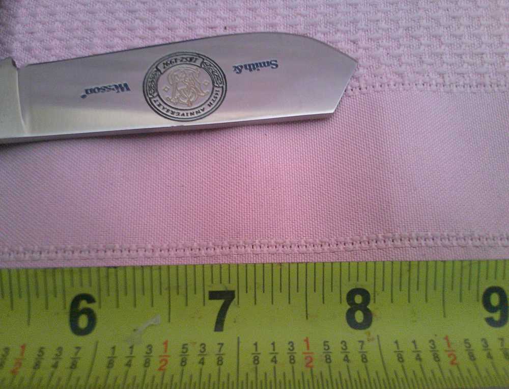 Rare NIB USA MFG Smith & Wesson SW703 Saddlehorn 145th Anniv 1st Run Knife!-img-7