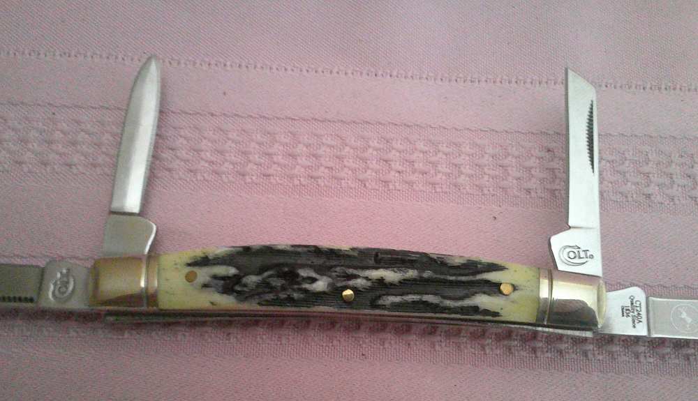 NIB Colt CT240A 175th Anniversary 4-Blade Congress Knife Stunning Handles!-img-16