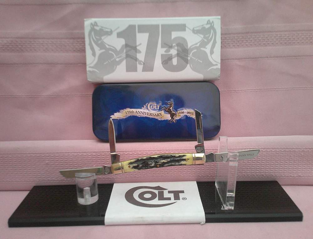 NIB Colt CT240A 175th Anniversary 4-Blade Congress Knife Stunning Handles!-img-10