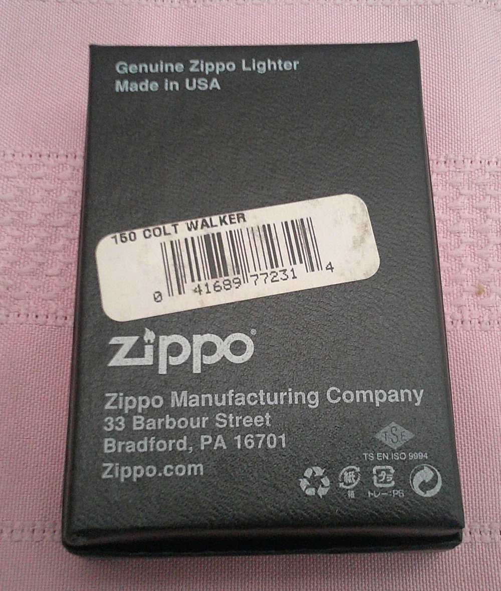 Unicorn-Level Rare NIB USA 150 MFG Sealed Colt Walker Case XX Zippo Lighter-img-13