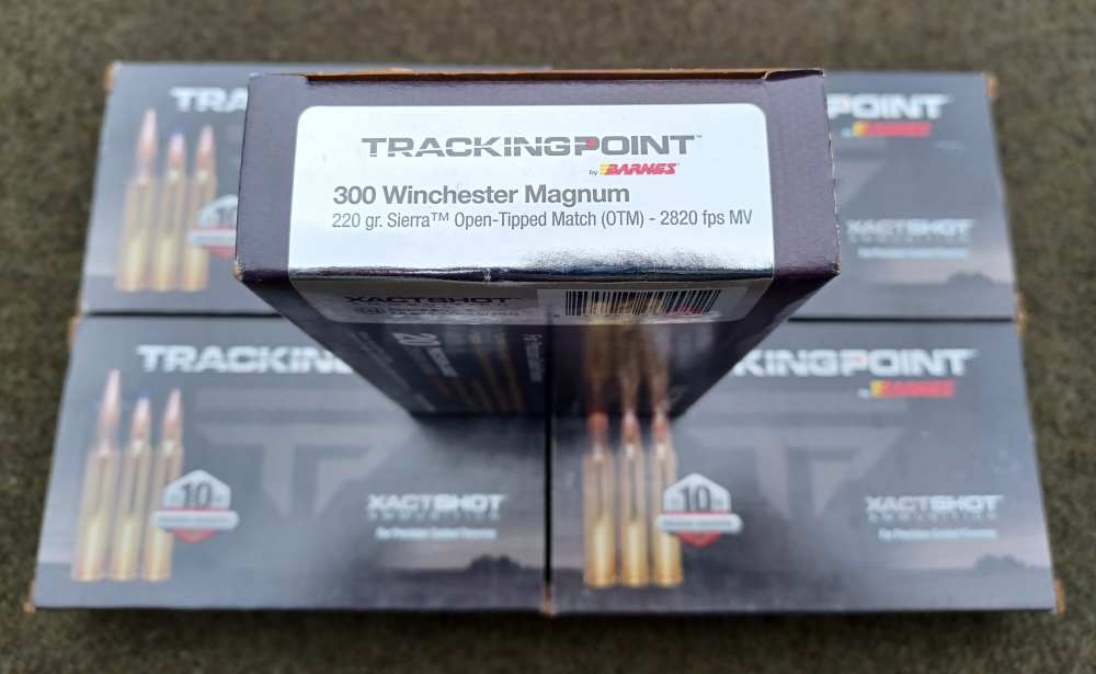 Tracking Point Precision Loaded Ammo-300 Win Mag-100rds-220gr. Sierra OTM-img-1