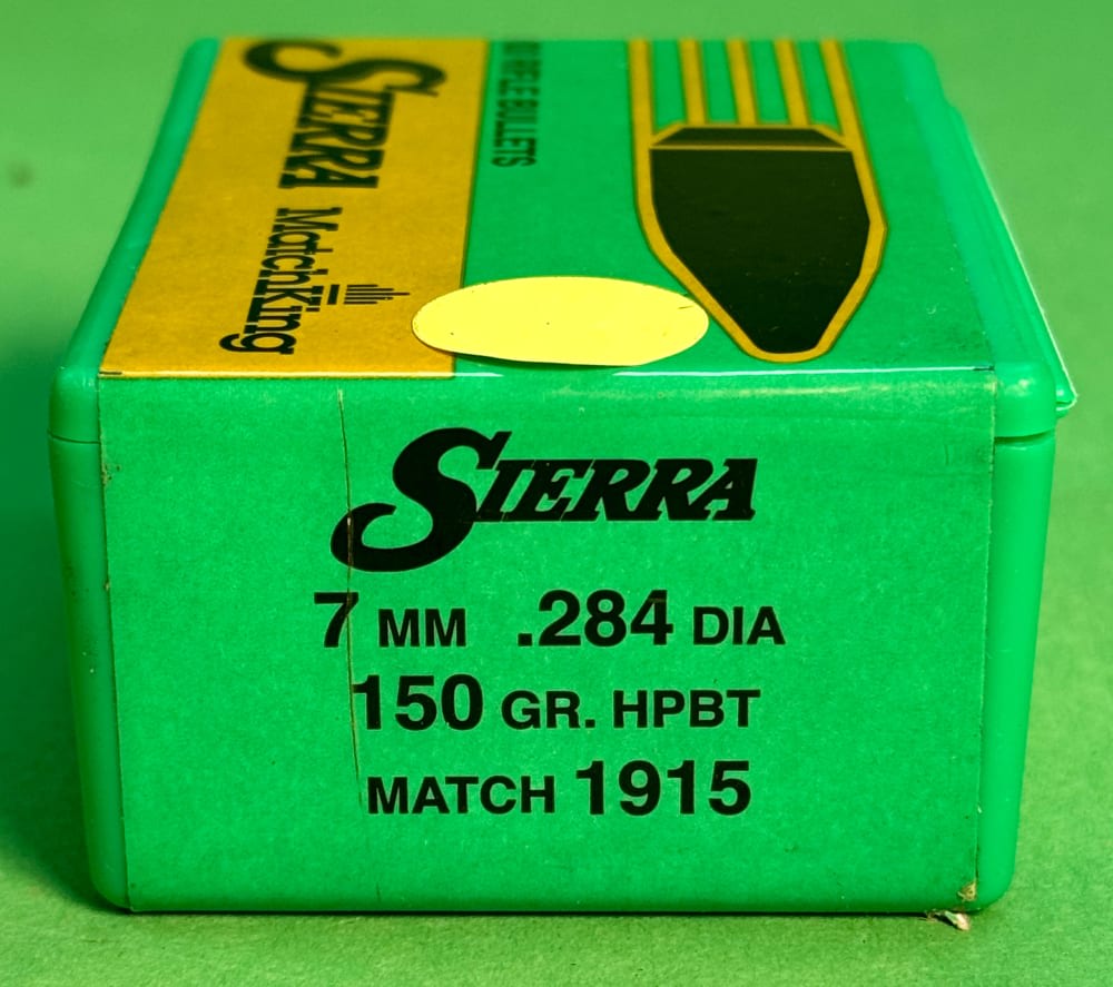 Sierra Bullets 7mm 150gr MatchKing HPBT 100ct #1915 NEW SEALED BOX-img-0