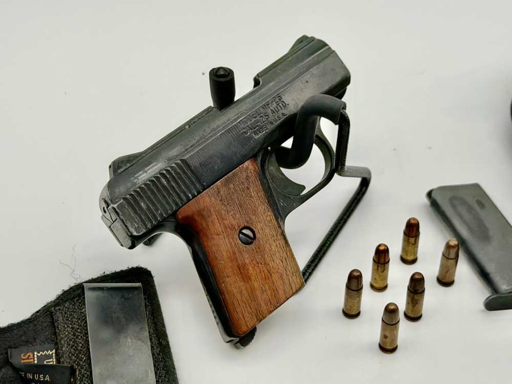 Raven Arms MP-25 25 ACP Pocket Pistol - Wood Grips, Mag, 6 Rds & 2 Holsters-img-15
