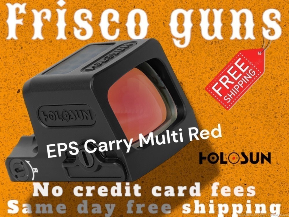 HOLOSUN EPS CARRY MULTI-RETICLE RED DOT REFLEX SIGHT -img-0