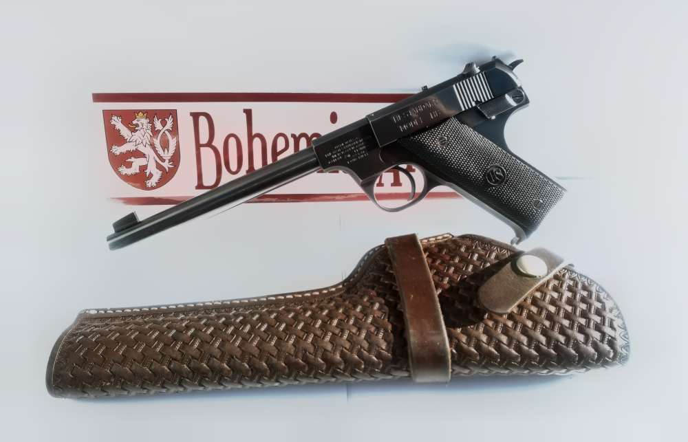 Hi-Standard Model HB .22LR Vintage 1948 6.75" Target Pistol W/Holster-img-0