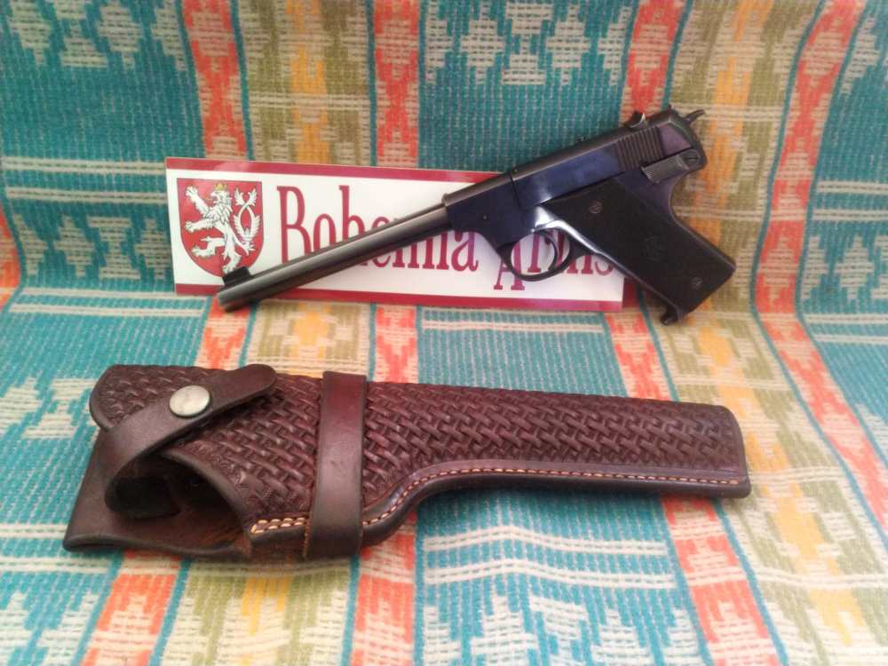 Hi-Standard Model HB .22LR Vintage 1948 6.75" Target Pistol W/Holster-img-1