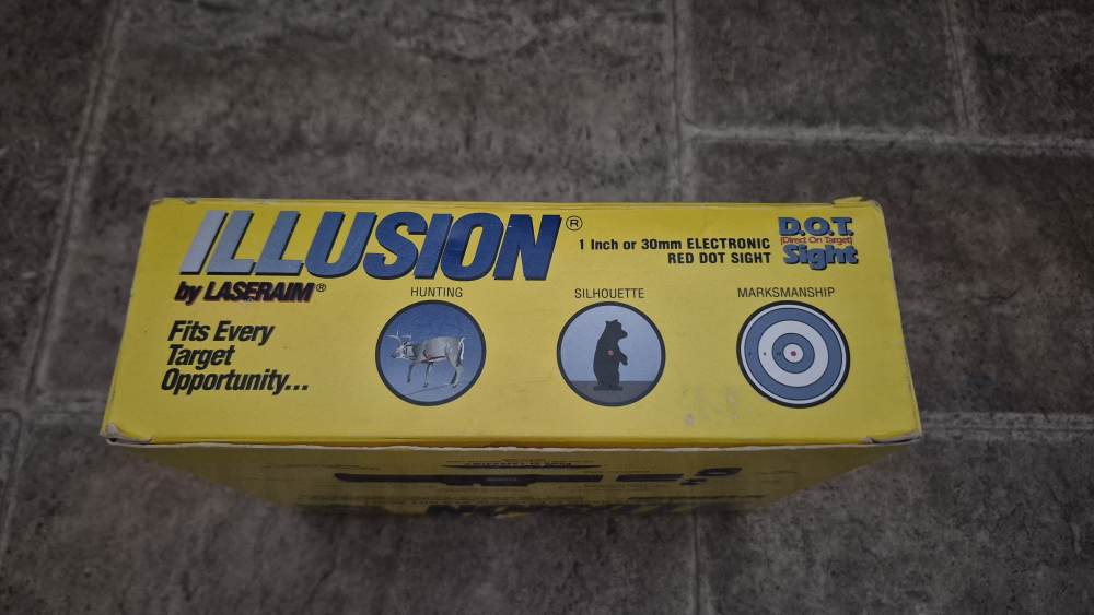 LASERAIM ILLUSION RED DOT RETRO RUGER MINI-14 10/22 PRE-BAN SATIN NICKEL -img-10