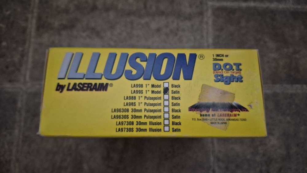 LASERAIM ILLUSION RED DOT RETRO RUGER MINI-14 10/22 PRE-BAN SATIN NICKEL -img-11
