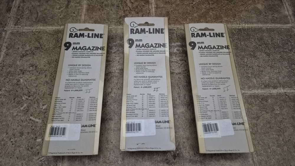 GLOCK 9MM MAGAZINES PRE-BAN 17RD METAL RAMLINE LIKE SQUARE U NOTCH -img-4
