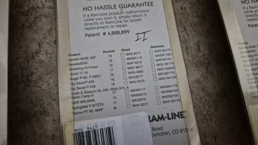 GLOCK 9MM MAGAZINES PRE-BAN 17RD METAL RAMLINE LIKE SQUARE U NOTCH -img-5