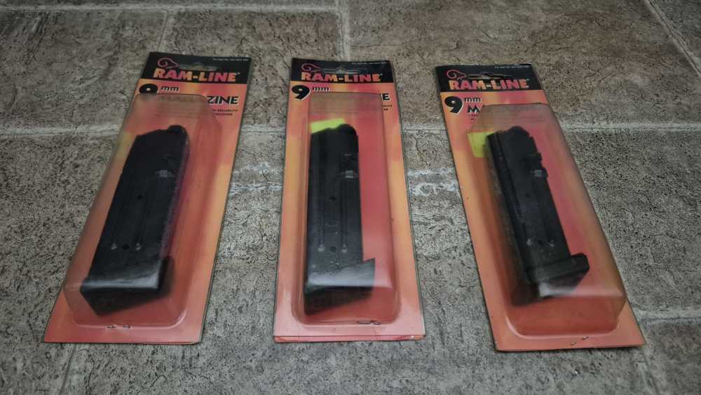 GLOCK 9MM MAGAZINES PRE-BAN 17RD METAL RAMLINE LIKE SQUARE U NOTCH -img-6