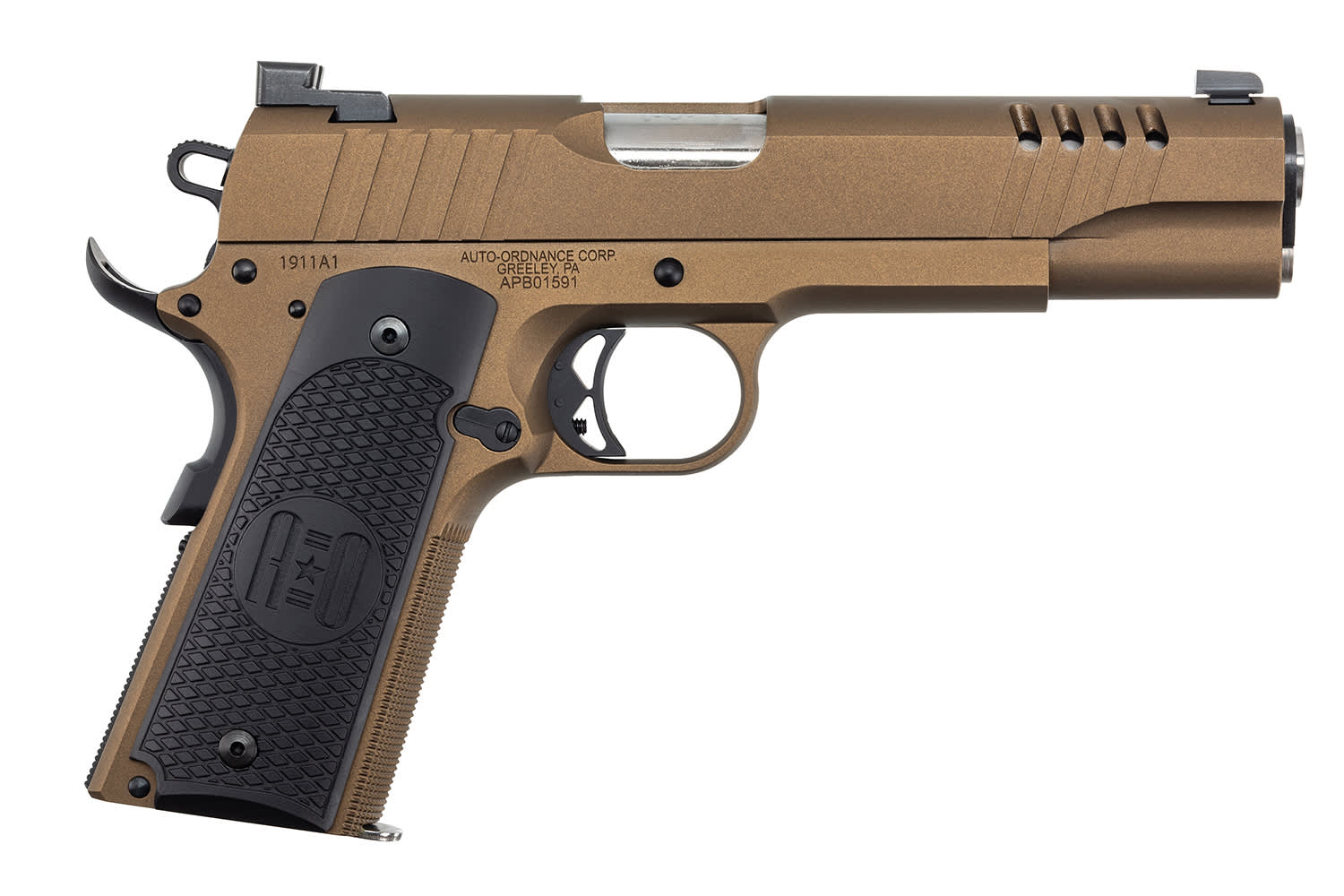 Auto-Ordnance 1911 45 ACP Pistol 5 Burnt Bronze Cerakote 1911TCAC10-img-0