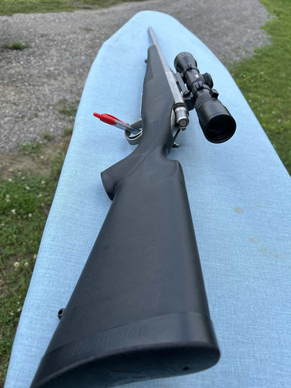  Remington Model Seven, SS, .243 Win, with a Nikon Monarch 2x7 Scope, in Ex-img-0