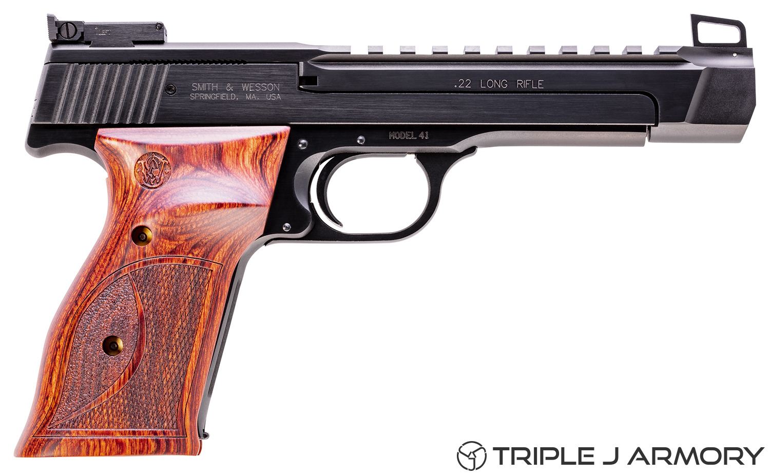 Smith & Wesson PC Model 41 5.5 HB .22 LR Pistol 178031 Blued-img-1