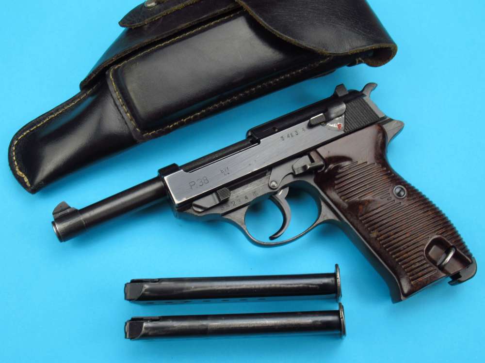 Rare WWII 1944 German Mixed proofs  P38 Mauser Pistol 9mm Luger Walther Byf-img-0
