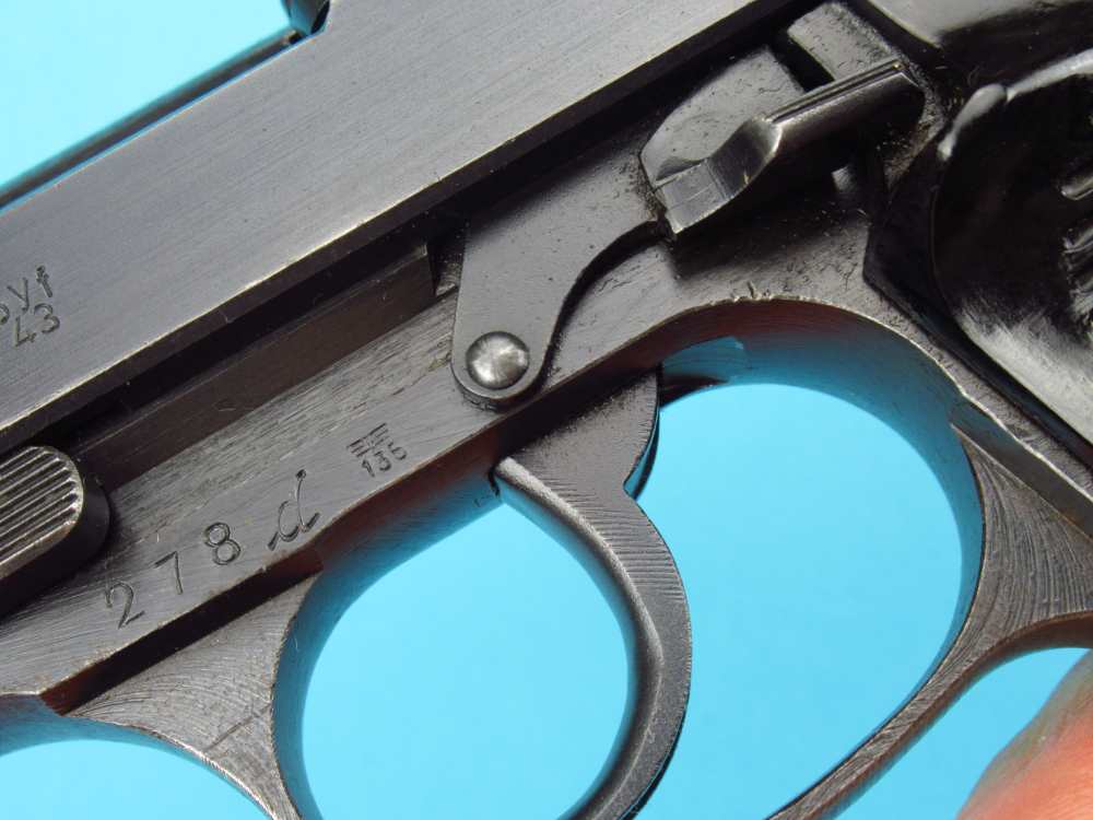 Excellent  WWII 1943 German BYF43 P38 Mauser Pistol 9mm Luger Walther Byf-img-28