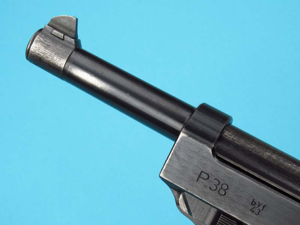 Excellent  WWII 1943 German BYF43 P38 Mauser Pistol 9mm Luger Walther Byf-img-11