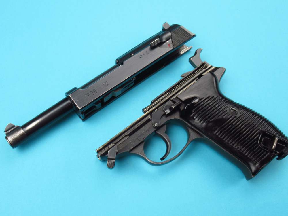 Excellent  WWII 1943 German BYF43 P38 Mauser Pistol 9mm Luger Walther Byf-img-85