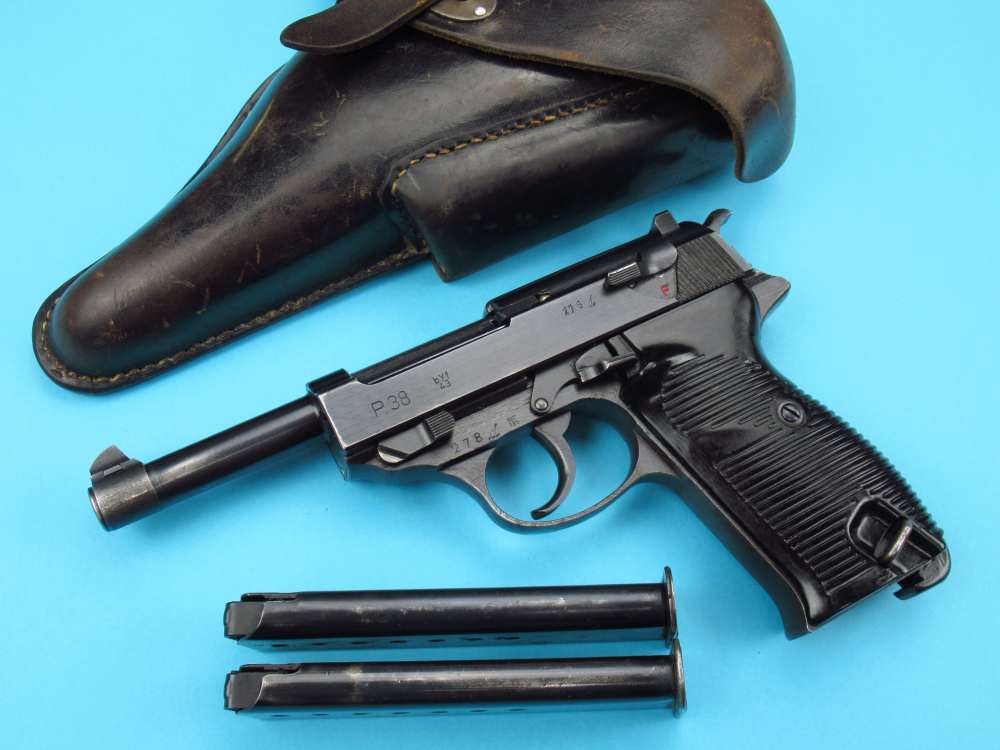 Excellent  WWII 1943 German BYF43 P38 Mauser Pistol 9mm Luger Walther Byf-img-0