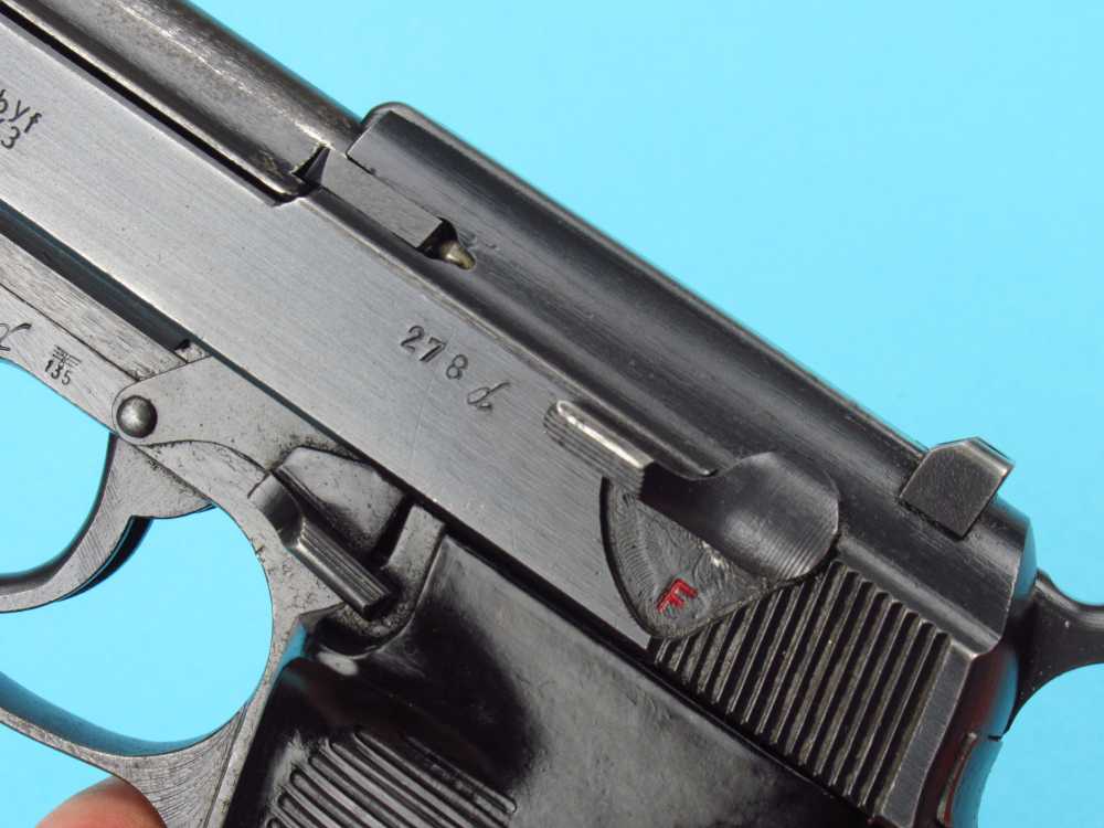 Excellent  WWII 1943 German BYF43 P38 Mauser Pistol 9mm Luger Walther Byf-img-13