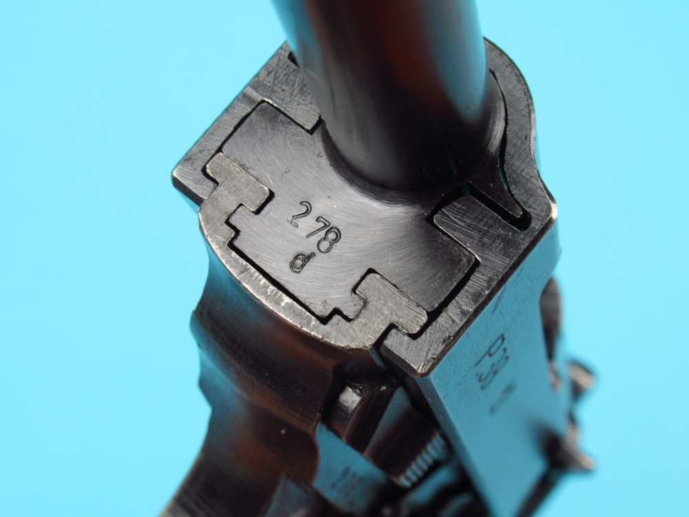 Excellent  WWII 1943 German BYF43 P38 Mauser Pistol 9mm Luger Walther Byf-img-26