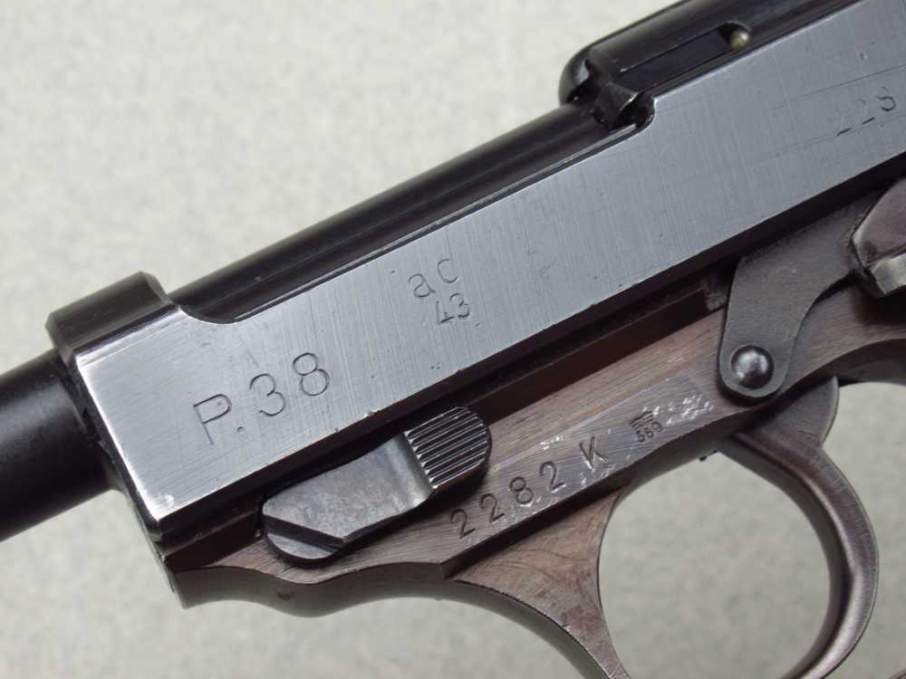 High Condition 1943 German WWII Walther AC43 P38 Pistol 9mm Luger Mauser pp-img-16