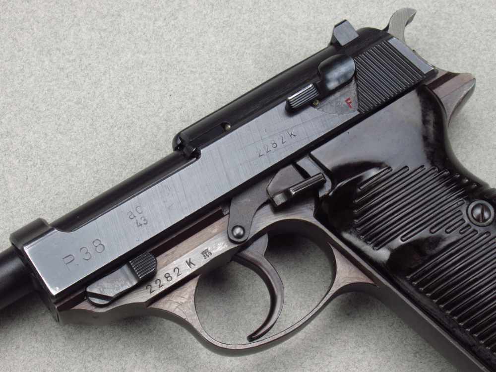 High Condition 1943 German WWII Walther AC43 P38 Pistol 9mm Luger Mauser pp-img-8
