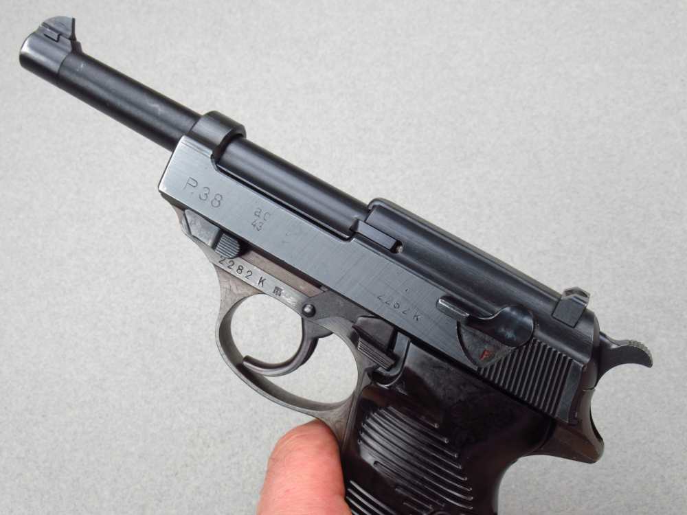High Condition 1943 German WWII Walther AC43 P38 Pistol 9mm Luger Mauser pp-img-10