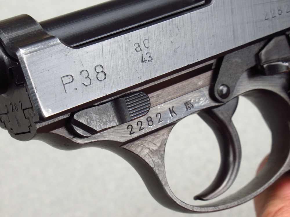 High Condition 1943 German WWII Walther AC43 P38 Pistol 9mm Luger Mauser pp-img-22